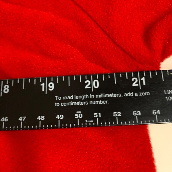 Vanity Fair Red Maxi Robe Size M Long Sleeve Tassel Zipper Cozy Loungewear USA - Picture 12 of 14